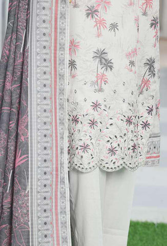 Asasa Digital Printed Emb Lawn Un Stitched 3 Pcs  HZ-3