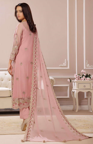Fleur Luxury Embroidery Chiffon Coll25 By Soghat D-01