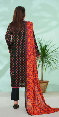 VS DAMAN Exclusive Printed Lawn Unstitched 3 Piece Suit D-9