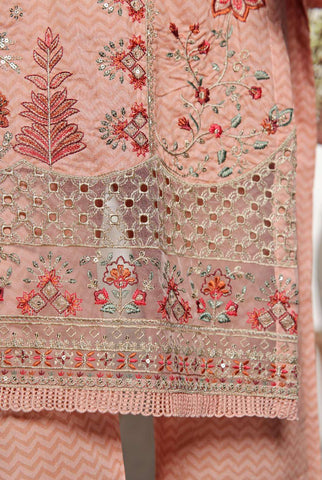 Premium Embroidered Printed Lawn Coll"24 D-1239 PINK