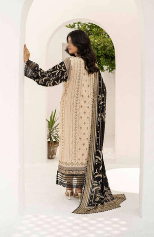 RESHAM LINEN PRINT DROP I COLL BY FIRDOUS D-03