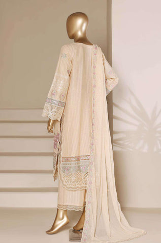 Sadabahar Luxury | Embroidered 3 Piece Stitched Slub Lawn Suit D-7