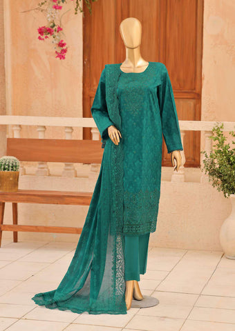 Premium Venice by HZ Textiles | Festive Embroidered 3 Piece Unstitched Lawn Suit D-5