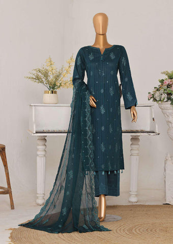 Mayaar by HZ Textiles | Embroidered 3 Piece Unstitched Suit D-12