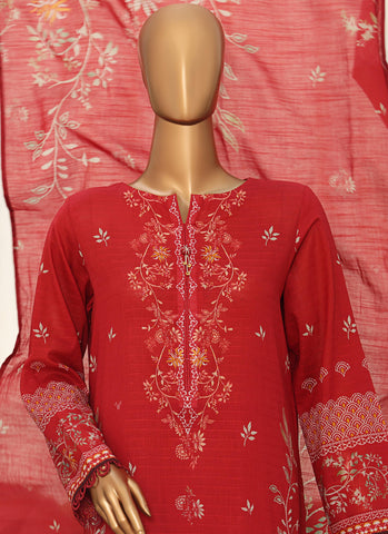 HZ Vital Prints Slub Lawn Dupatta  D-04