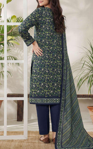 Daman Exclusive | Printed Lawn 3 Piece Unstitched Suit D-6