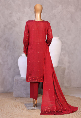 Valencia by HZ Textiles | Jacquard Embroidered 3 Piece Unstitched Suit D-5