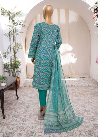 Mehek by HZ textile Emb Lawn Unstitched 3 Piece D-07 Blue - Summer Collection