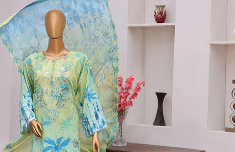 Winter Cut Dana | 3 Piece Semi-Stitched Embroidered Suit D-2