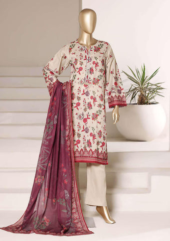 Sadabahar Luxury Lawn Printed 3 Piece Stitched Suit D-7