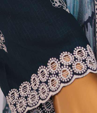 Oriental Printkari by HZ Textiles | Embroidered 3 Piece Unstitched Lawn Suit D-1