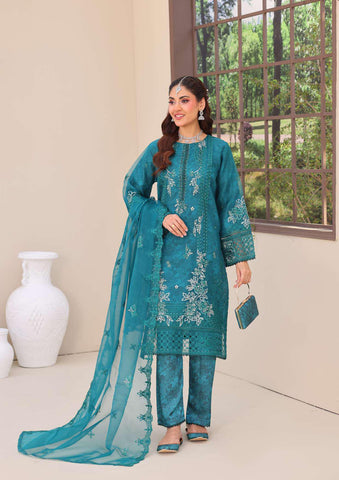 Eshaal Vol-2 Semi-Stitched Luxury Embellished Suit D-1