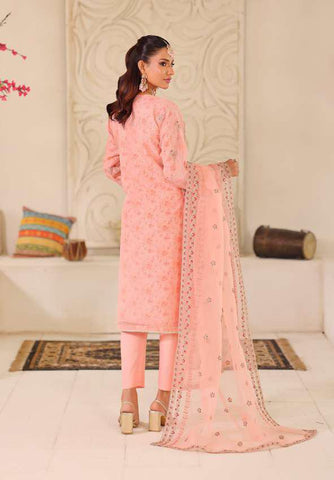 MUSHKIK | 4 Piece Semi-Stitched Embroidered Organza Collection D-2