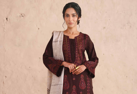 Johra Vasal Embroidered Lawn Unstitched 3 Piece Suit D-4