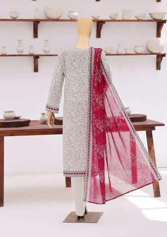 Everyday Prints by HZ Textiles | Printed Lawn 3 Piece Unstitched Suit D-4