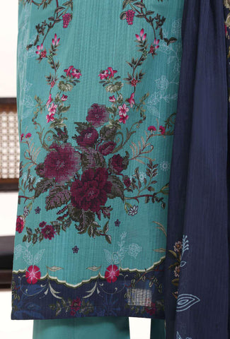 Sadabahar Printed Lawn Vol-12 | Printed Lawn 3 Piece Stitched Suit D-1