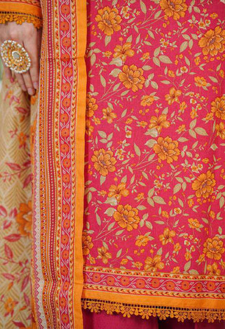 VS DAMAN Exclusive Printed Lawn Unstitched 3 Piece Suit D-10