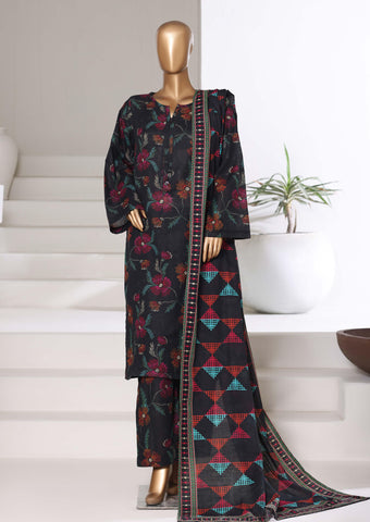 Printed Khaddar Vol-3 Stitched 3PC Collection By Sadabahar D-8