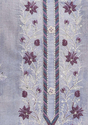Premium Signature by HZ Textiles | Embroidered 3 Piece Unstitched Lawn Suit D-6