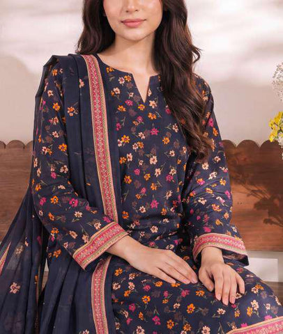 Daman Exclusive by VS Textiles | Printed Cambric 3 Piece Unstitched Suit D-6