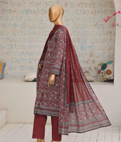 Nayab by HZ Textiles | Printed Lawn 3 Piece Unstitched Suit D-9
