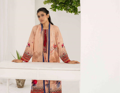 RESHAM LINEN PRINT DROP I COLL BY FIRDOUS D-04