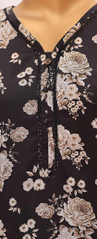 HZ Linen Wintery Printed Co-Ord Set D-2