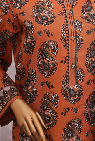 Co-Ords 3Pc Printed Khaddar Un-Stitched Coll By Hz-4