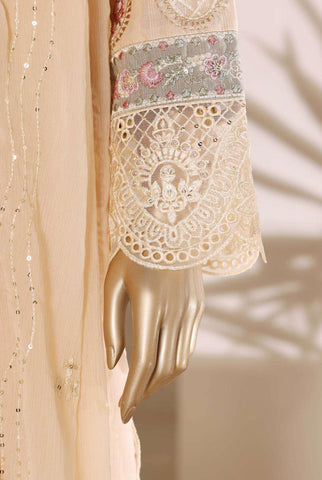 Sadabahar Luxury | Embroidered 3 Piece Stitched Slub Lawn Suit D-7