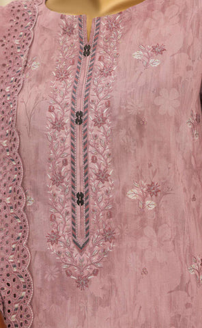 Premium Eid Edit by HZ Textiles | Embroidered 3 Piece Unstitched Lawn Suit D-5