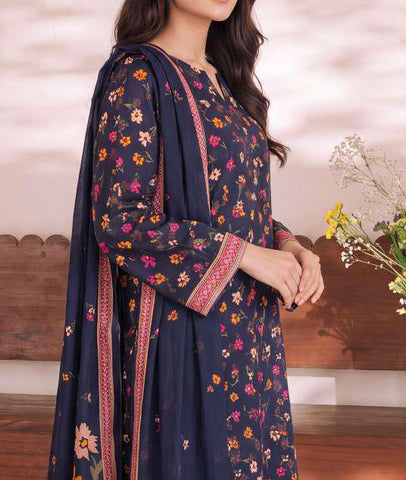 Daman Exclusive by VS Textiles | Printed Cambric 3 Piece Unstitched Suit D-6