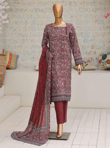 Nayab by HZ Textiles | Printed Lawn 3 Piece Unstitched Suit D-9