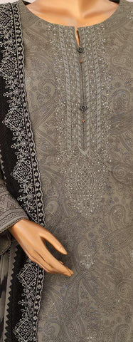 Venice by HZ Textiles | Premium Embroidered Cotton Lawn 3 Piece Unstitched Suit D-2