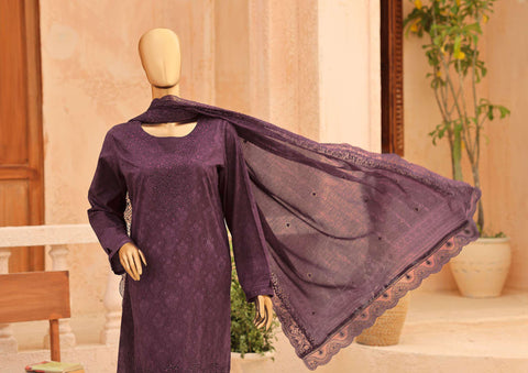 Premium Venice by HZ Textiles | Festive Embroidered 3 Piece Unstitched Lawn Suit D-6