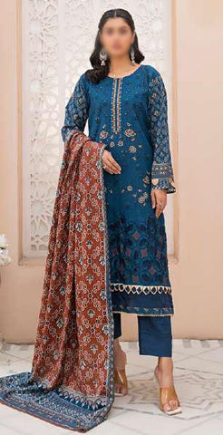 Aleeza Digital Fine Emb Khaddar Coll:24 By Sobia Waseem D-03