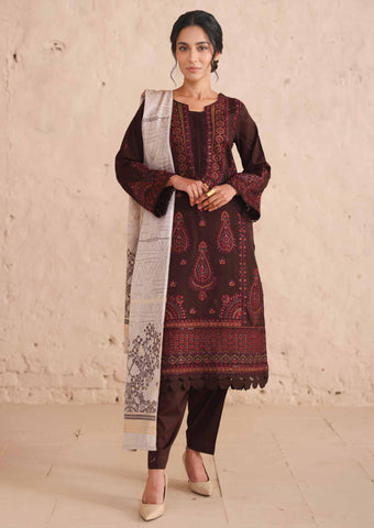 Johra Vasal Embroidered Lawn Unstitched 3 Piece Suit D-4
