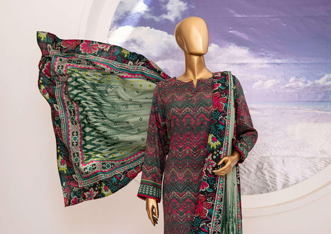 Linen Wintry Shawl Printed Collection Vol-2  D 08