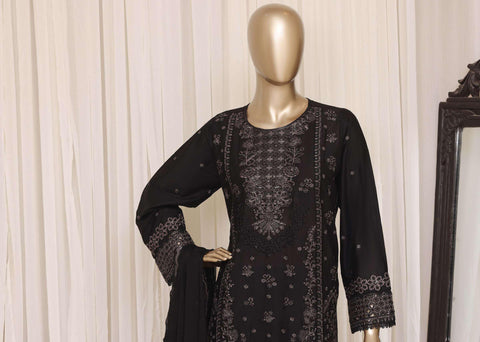 Sadabahar Luxury Embroidered Cotton Stitched 3 Piece Suit D-6