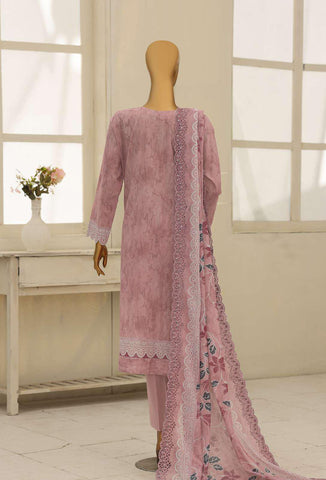 Premium Eid Edit by HZ Textiles | Embroidered 3 Piece Unstitched Lawn Suit D-5