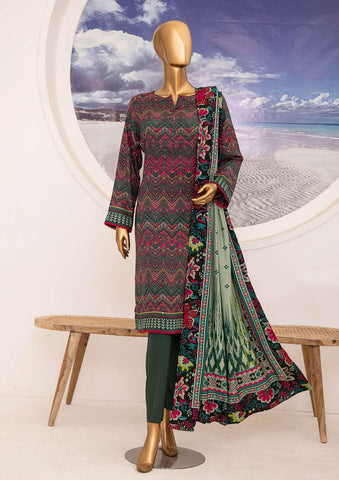 Linen Wintry Shawl Printed Collection Vol-2  D 08