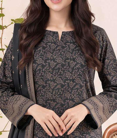 VS Textiles Pashmina Dhanak Printed Unstitched 3 Piece Suit D-4