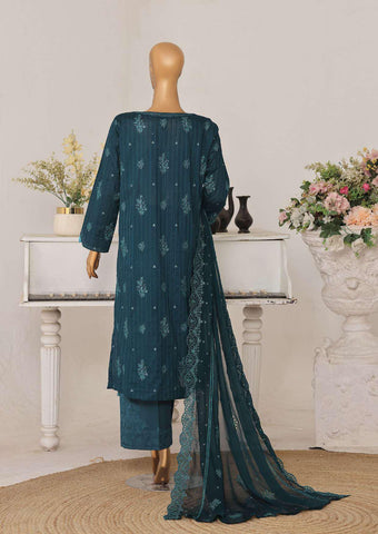 Mayaar by HZ Textiles | Embroidered 3 Piece Unstitched Suit D-12