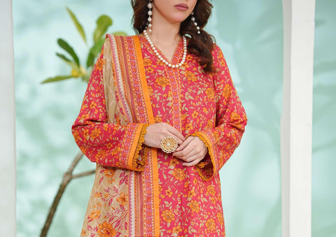 VS Daman Exclusive Printed Cambric Unstitched 3 Piece Suit D-7