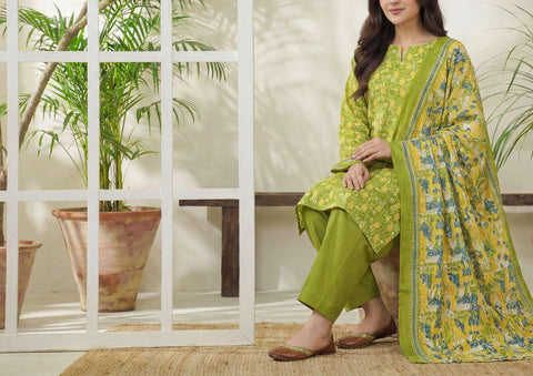 Daman Exclusive | Printed Lawn 3 Piece Unstitched Suit D-7