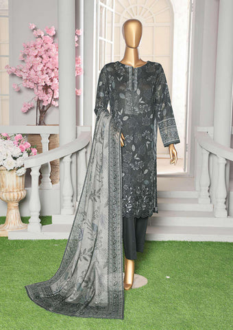 Asasa Digital Printed Emb Lawn Un Stitched 3 Pcs  HZ-4