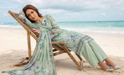 Colors by AlZohaib vol-2 | Digital Printed Lawn 3 Piece Unstitched Suit D-9