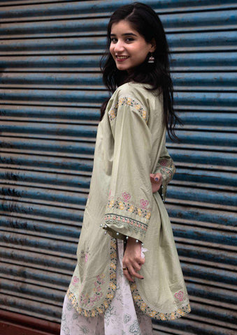 RANG 2 Piece Stitched Embroidered Cotton Suit D-6