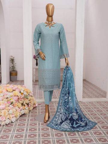 Bloom Schiffli Lawn With Fancy Dupatta D-9 By Dr Haris