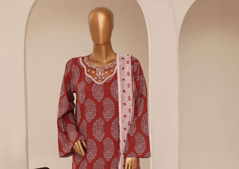 Raya by Sadabahar Embroidered Stitched 3 Piece Suit D-4