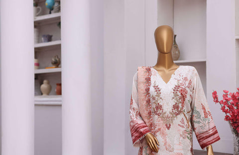 Winter Cut Dana | 3 Piece Semi-Stitched Embroidered Suit D-3